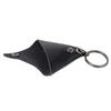 Guitar Pick Bag Faux Leather Waterproof Easy To Clean Portable Keychain Design Guitar Pick Holder Case Black