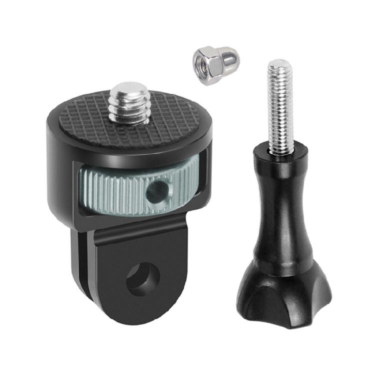Shockproof Action Camera Adapters With 1/4" Screw Hole Aluminum Alloy Body Seamless Device Compatibility Toolless Assembly