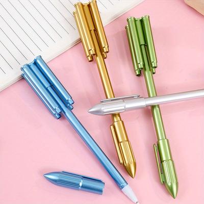 10pcs Rocket Shape Neutral Pen Gift Pen Fountain Pen Neutral Pen Stationery Weapon Pen