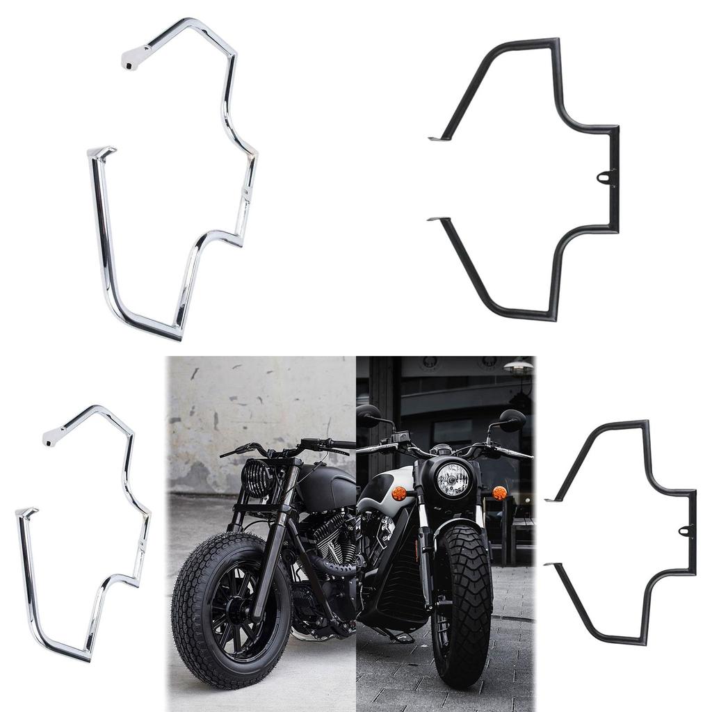 Crash Bar Engine Guard Assembly Motorcycle Front Snubber Guard Repair Easy To Install Freeway Bar Highway Bar for Softail