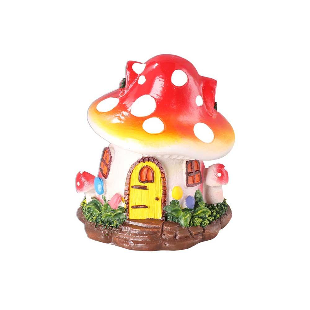 Home Garden Ornament Flower Desktop Decor Dollhouse Accessory Figurines Miniatures Mushroom House