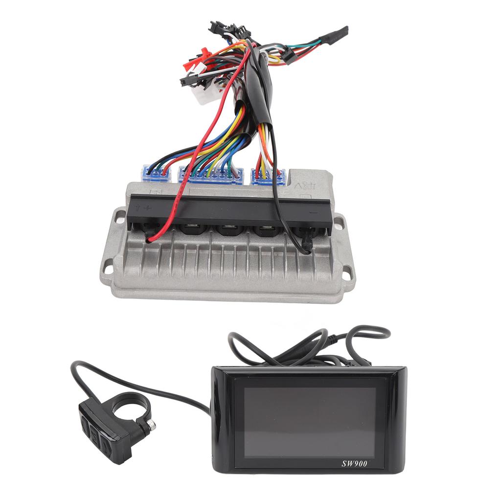 LCD Display Brushless Motor Controller Kit 36V 48V 60V 500W 28A Aluminum Alloy Water Resistant