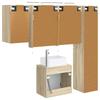 Bathroom Cabinet Set 5 Pcs Sonoma Oak 50 X 14.5 X 70 Cm
