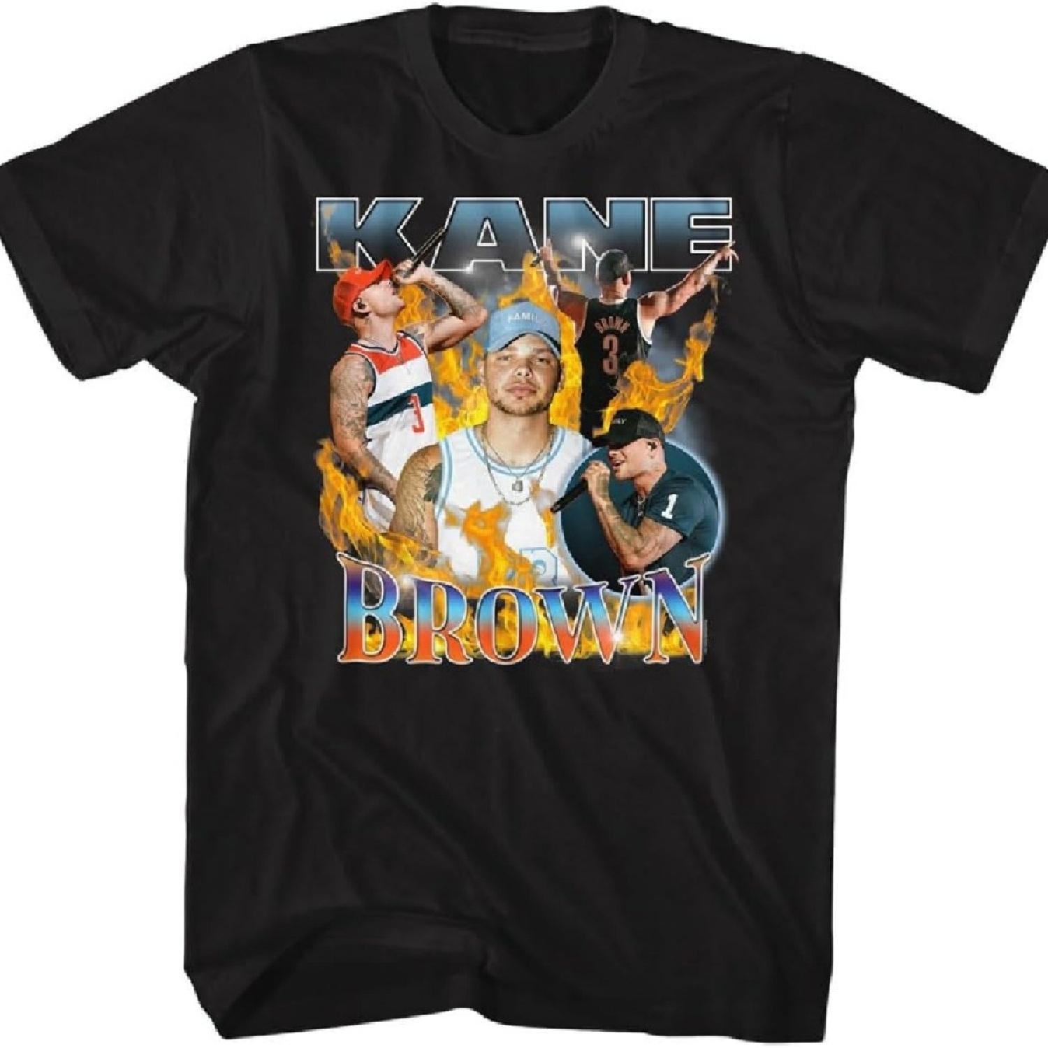 

Кейн Браун Огонь Мульти Изображение Взрослая Черная Футболка с Коротким Рукавом Кантри Музыка Винтажный Стиль Графические Футболки XXXXXL чёрный