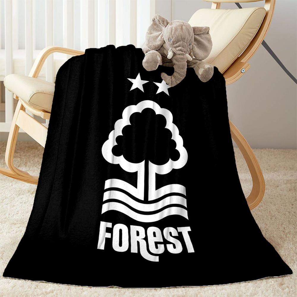 Tree Forest Logo Blanket Warmthful Decor Great for Couch Chair Picnics for All Occasions Stylish Decor Perfect Gift for Relatives and Friends