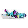 Lightweight Printed EVA Garden Shoes Unisex Breathable Slip On Clogs Beach Pool Bathroom Home Summer Slippers Home Garden Use