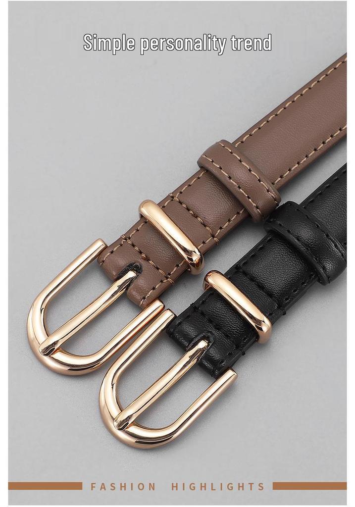 Women's Versatile High-End Fashion Waist Belt - Simple, Casual Style for Jeans