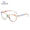 Women Vintage Flowers Portable Ultra Light Frame Anti-Blue Light Eyeglasses Eye Protection Reading Glasses