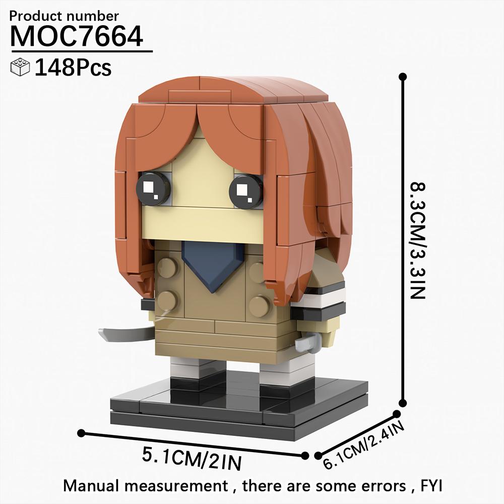 MOOXI New Halloween Horror Movie Games BrickHeadzed Children Toy MOC Brick Gift Assembly Model Kit For Adults Building Block Set