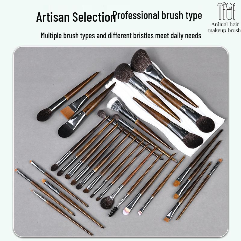 

24-Piece Makeup Brush Set: Makeup Artist Recommended with Cangzhou Animal Hair