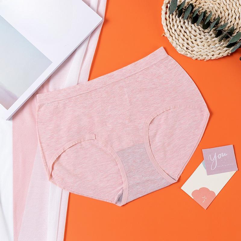 

Ladies Spring and Summer Thin Stripe Naked Sense Without A Trace Pack Hip Abdominal Waist Triangle Briefs One size