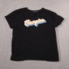Champion Shirt Girls Medium Black Multicolor Script Logo Graphic Tee Crewneck