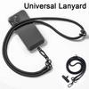 Universal Nylon Long Mobile Phone Lanyard Crossbody Hanging Shoulder Strap Detachable Neck Cord Anti-Lost Rope With Gasket Clip