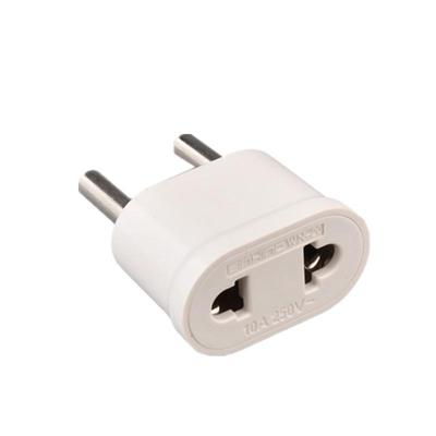 Dual-Purpose European To American Round/Flat Plug Adapter & Socket, German Standard