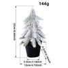 Mini table Christmas trees, Small size Christmas trees gift for kids and friends, desktop christmas tree, New year's tree decoration with snow