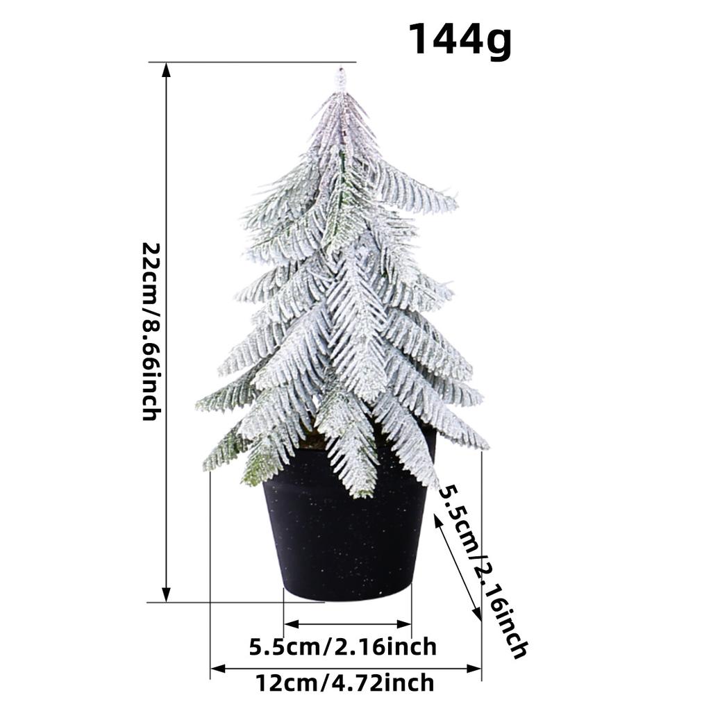 Mini table Christmas trees, Small size Christmas trees gift for kids and friends, desktop christmas tree, New year's tree decoration with snow