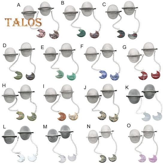 Teesieb, mondförmige Filtration, hochfest, robust, für Hot Pot-Gewürze, Teesieb-Kugel für Cafés