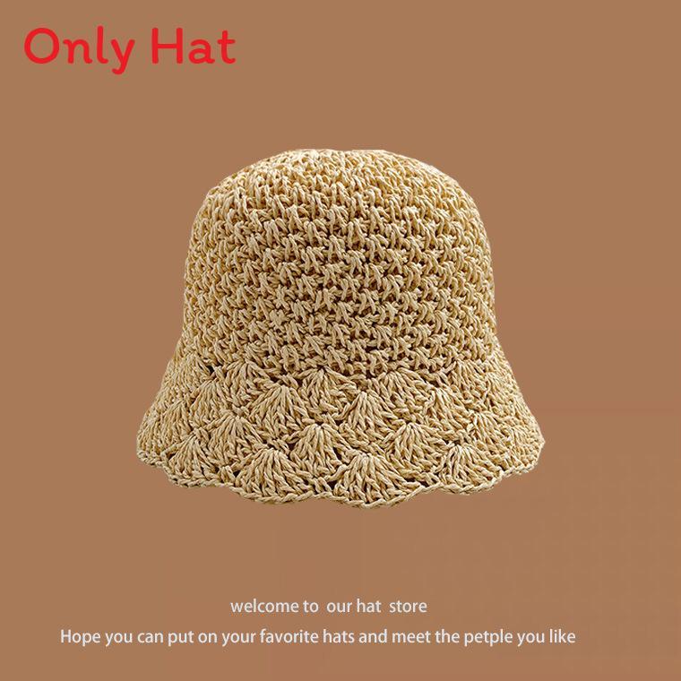 Chapeau de paille d'été à larges bords pour la protection solaire et l'amincissement du visage sans effort