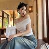 Pure Desire Summer Off-Shoulder Sexy Short-Sleeved Slim T-Shirt for Women