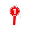 TEHAUX 10-Piece A-Piece Number Plate Score Holder, Large, Practical Handheld Paddle Game, Small Whiteboard Score Reporter Paddle, Small Whiteboard