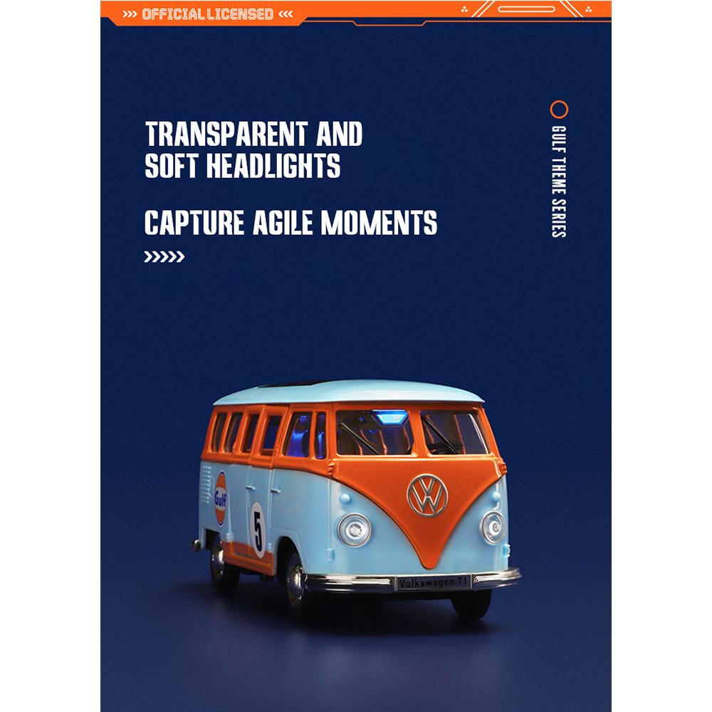 1/30 T1 Tankstelle Auspuff Typ Automodell Kinderauto Tod Spielzeugauto Todesstation Modell Licht Zurückziehen Funktion