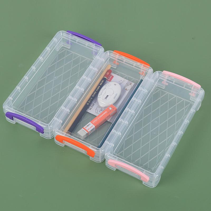 Kawaii Průhledný Penál Multifunkční Dětský Penál Kancelářský Školní Velkokapacitní Úložný Organizér