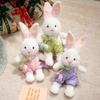Non-Toxic Cute Flower Dress Bunny Plush Toy Adorable Cartoon Comfort Bunny Doll Easter Bunny Party Gifts Valentine Gifts