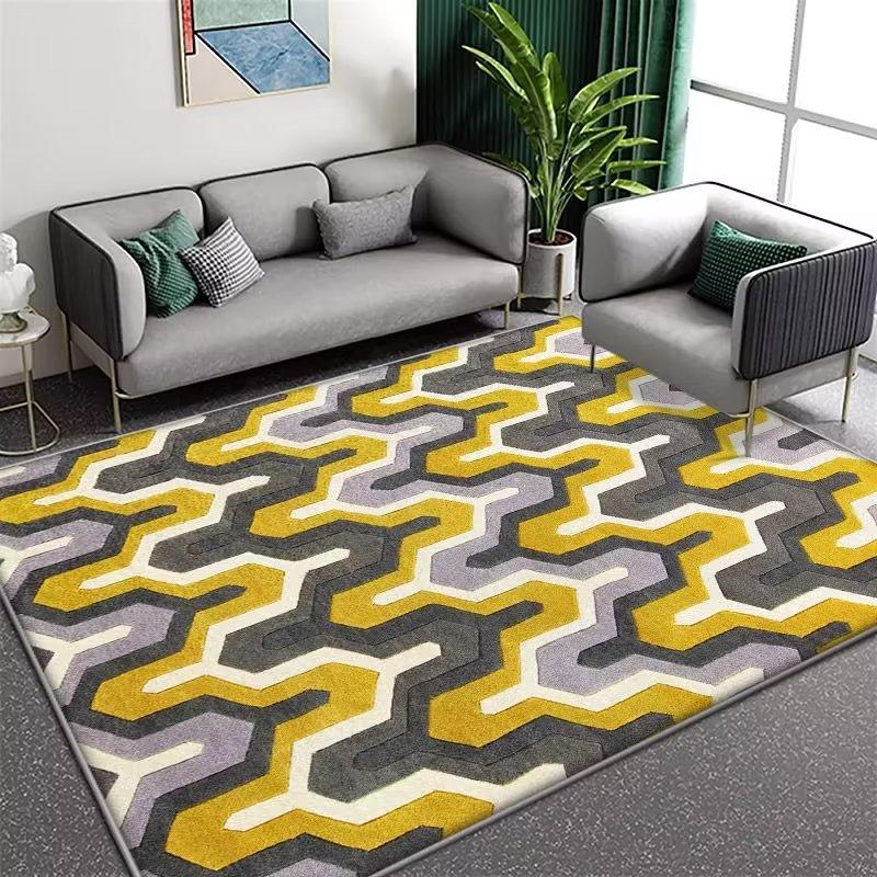 Plant Flower Carpet Living Room Coffee Table Mat Household Bedroom Bedside Carpet Bathroom Soft Foot Pad