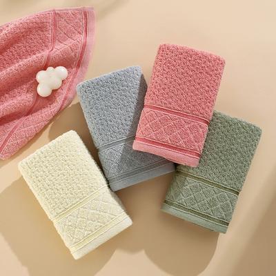 1 toalla de algodón suave, absorbente y gruesa, de poliéster y algodón para el hogar, cómoda y textil.