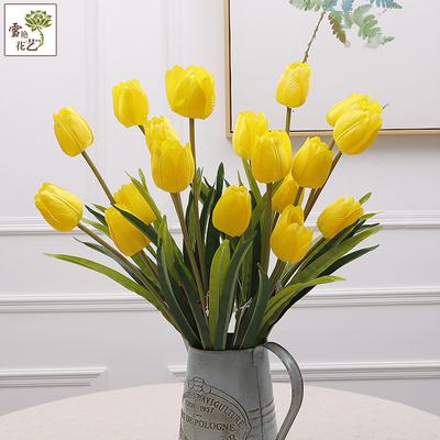 Artificial Flower Silk Flower Decorative Ornament Living Room, Simulated Tulip Bouquet