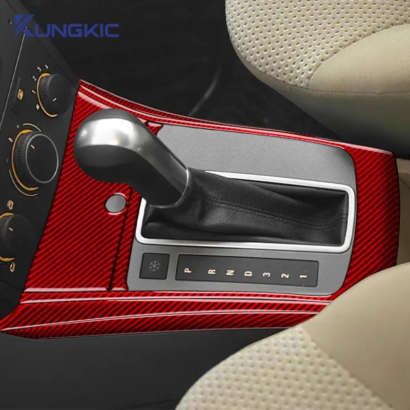 Real Soft Carbon Fiber For Vauxhall Opel Astra H MK5 2004 2005 2006 2007 2008 2009 2010 Center Console Gear Shift Panel Sticker