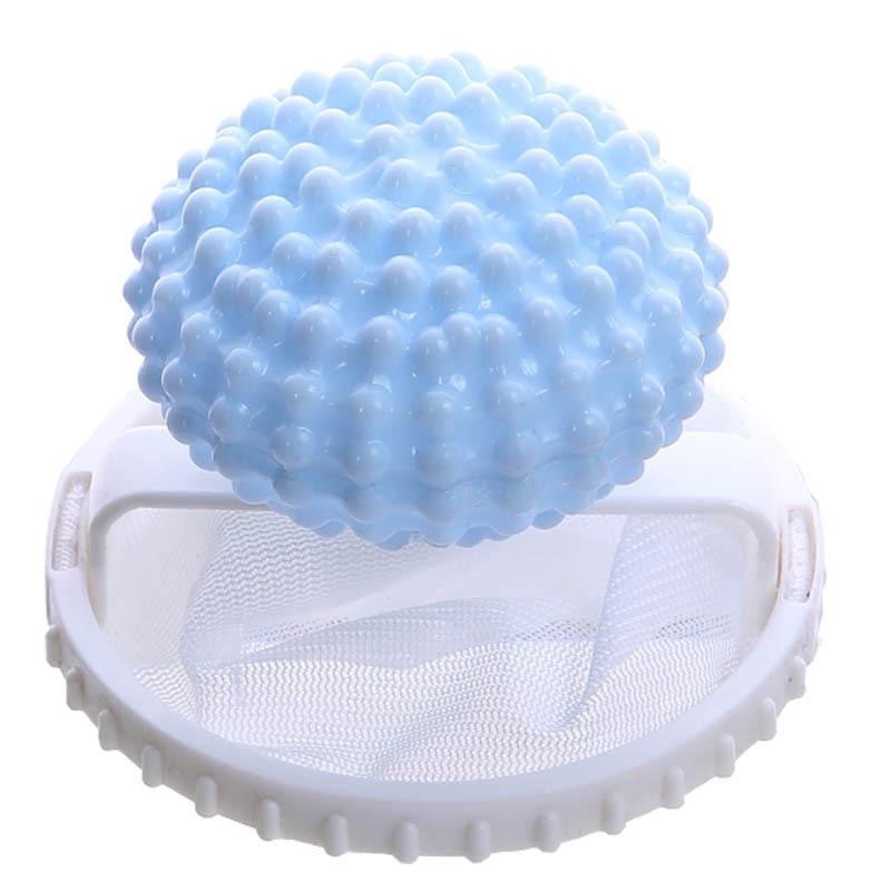 Dual-Action Laundry Ball: Concave-Convex Filter & Hair Remover for Cleaning and Protecting Clothes