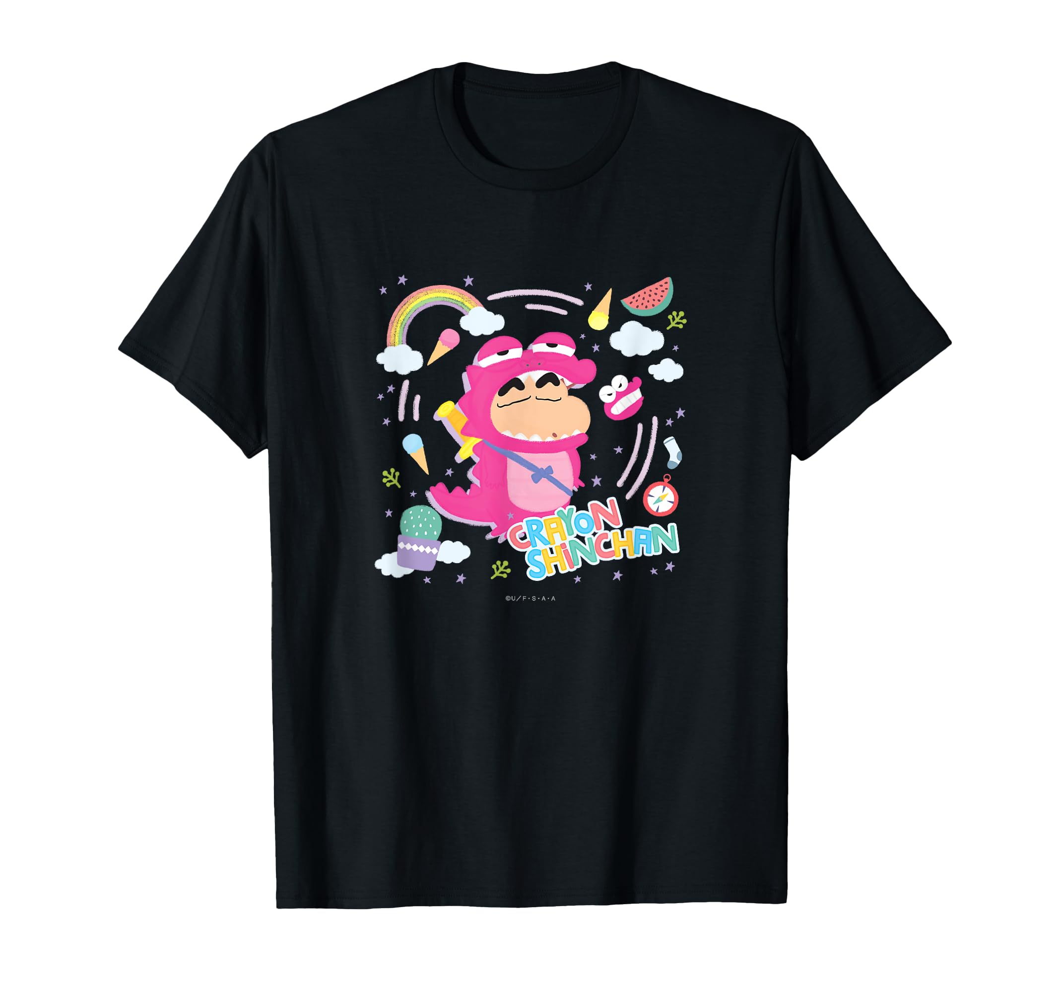 

Crayon Waniyama Crayon Touch Shin-chan Shin-chan T-shirt чорний