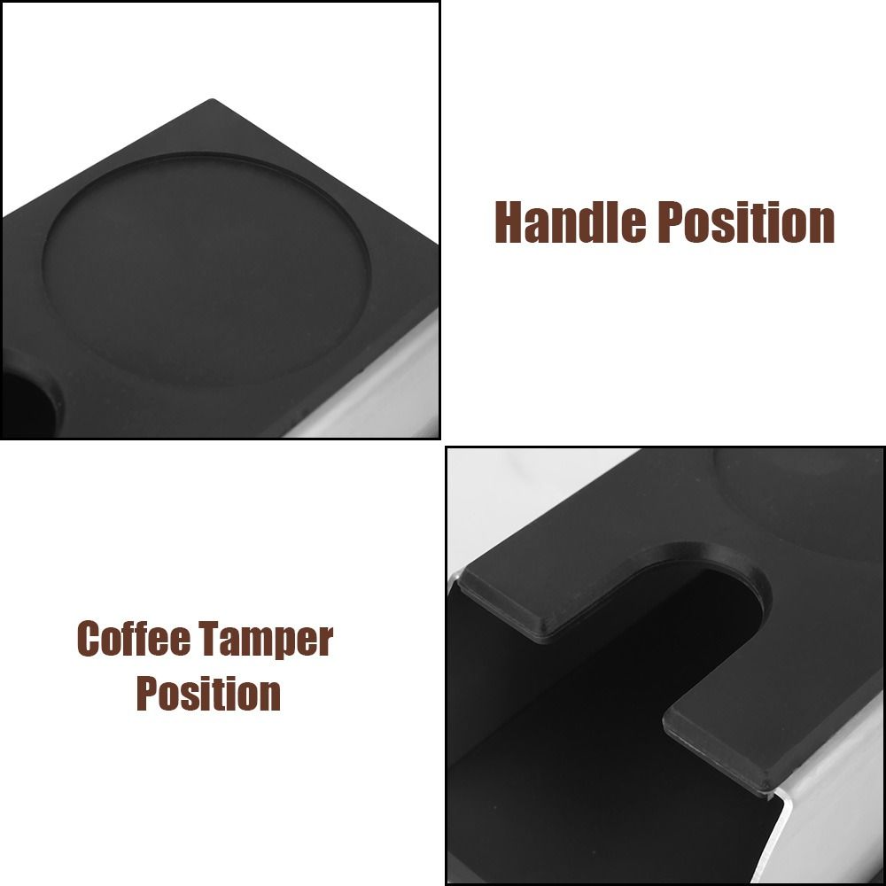 Non-Slip Espresso Tamping  Stand Stainless Steel Coffee Tamper Holder  Coffee Machine Accessories