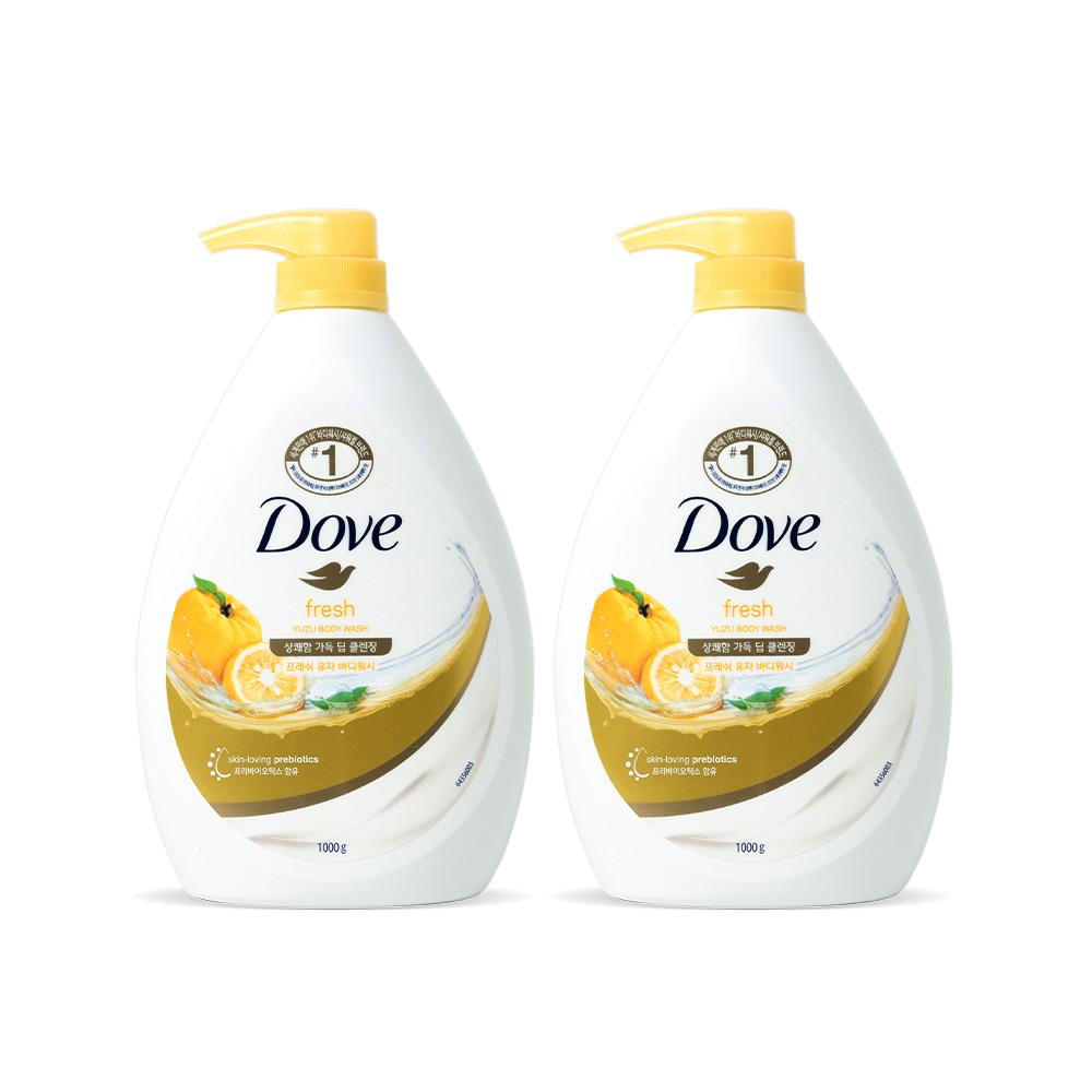 Dove Yuzu x Glacier Water Body Wash 1000g x 2