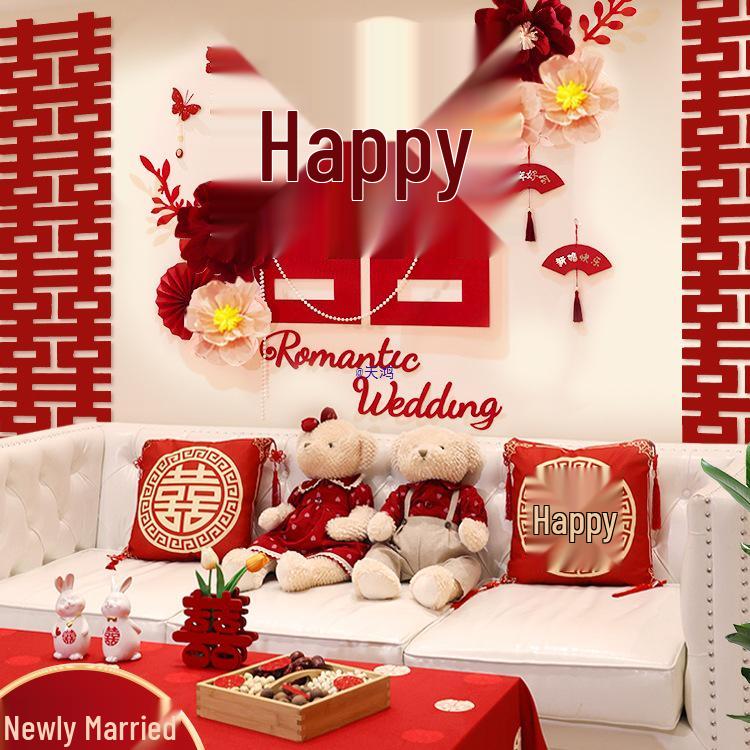 Wedding Room Garland Set: Bride & Groom's Side Wall Decorations