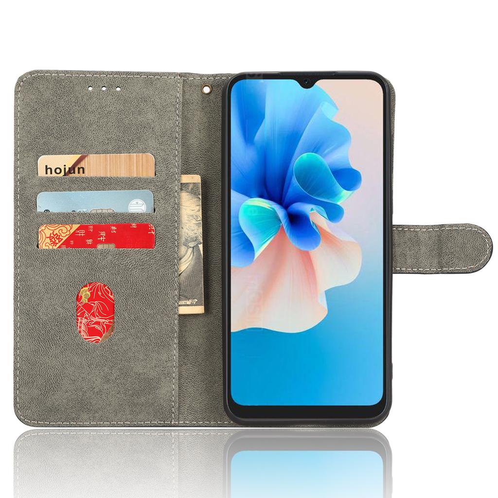 Anti-scratch Phone Case For Blackview A55 Pro Magnetic RFID Blocking PU Leather Drop-proof Flip Wallet Cover Stand
