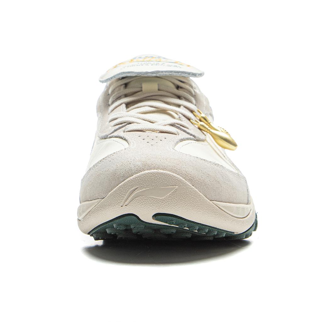 New BADMARKET X LiNing Flow Low Top Casual Shoes Unisex Beige Gray Green AGLV096-10
