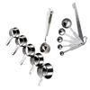 Stainless Steel Measuring Cups Spoons Set with Leveler for Dry Liquid Ingredients Cooking Baking Dishwasher Safe