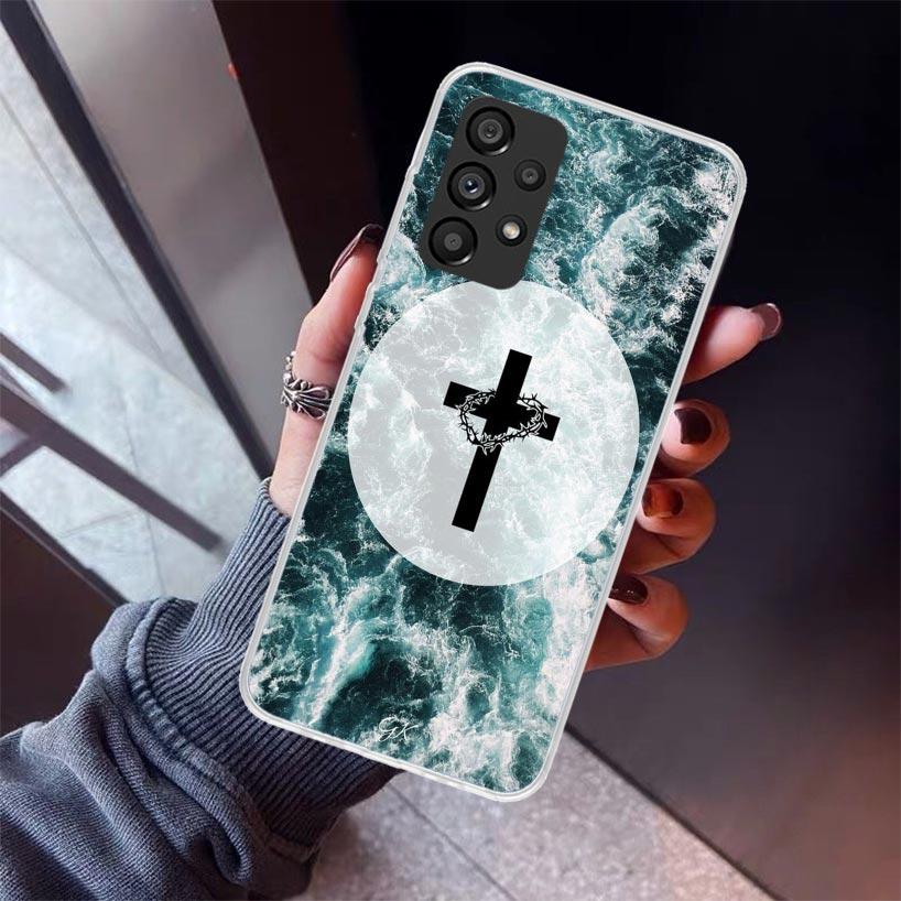 Jesus Bible Phone Case For Samsung Galaxy A52 A51 A50S A32 A22 A12 A02S A72 A71 A31 A70 A30S Note 20 Ultra 10 Plus S10 Galaxy A5