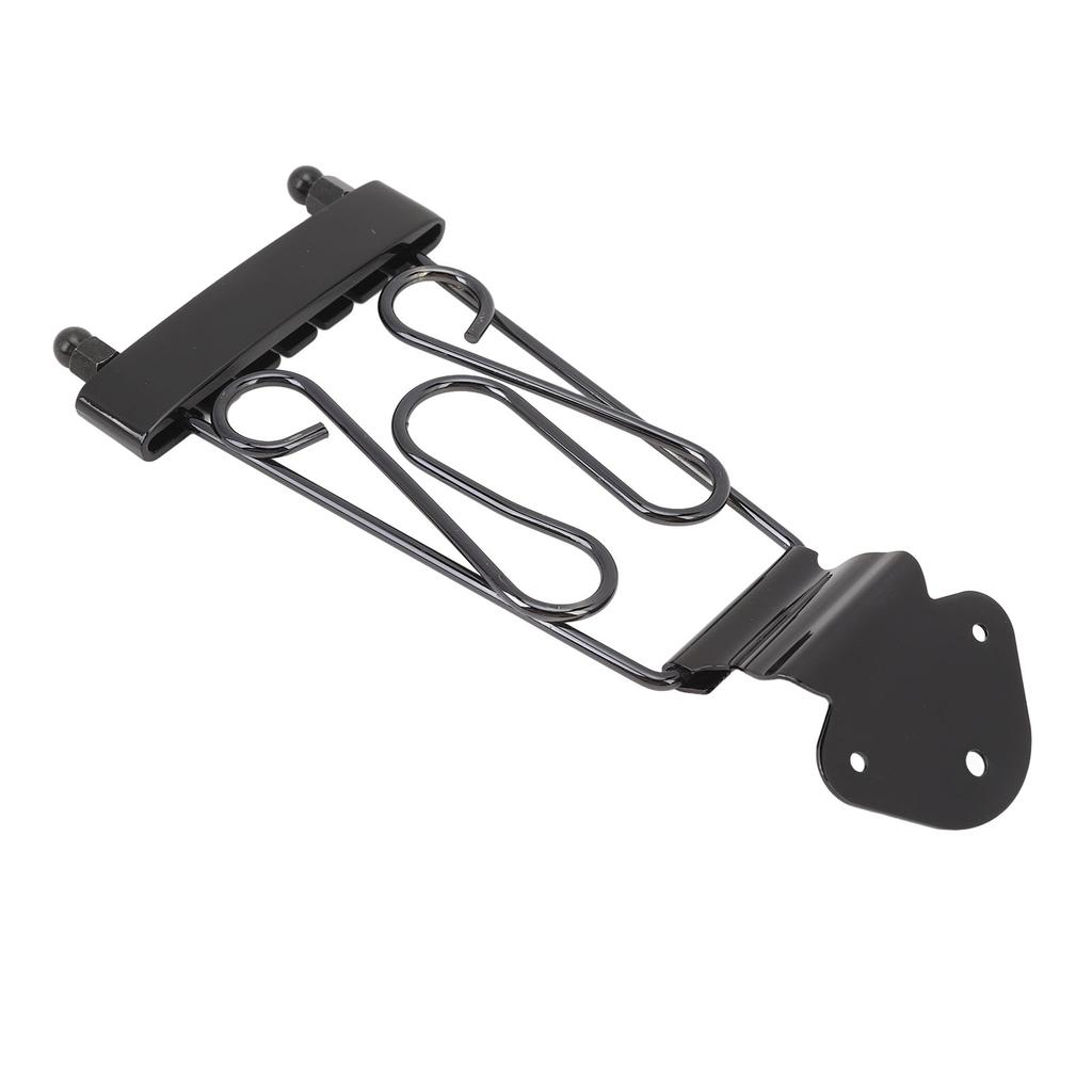 6 String Trapeze Tailpiece with Screws Height Adjustment Open Frame Bridge Tailpiece for Archtop Jazz Guitar Bass