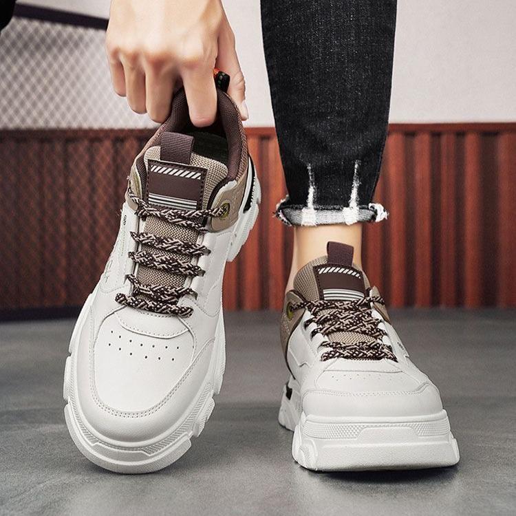 Shoes Men's Shoes 2025 New Spring Men's Heightening Sports Work Shoes Youth Leisure Low Top Martin Boots