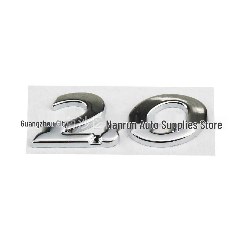 Black Lettering English Sticker for Peugeot 308/408/508 Rear Lion Emblem
