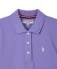 USPOLOASSN Cotton Blend Long Sleeve Collared T-Shirt_Lavender