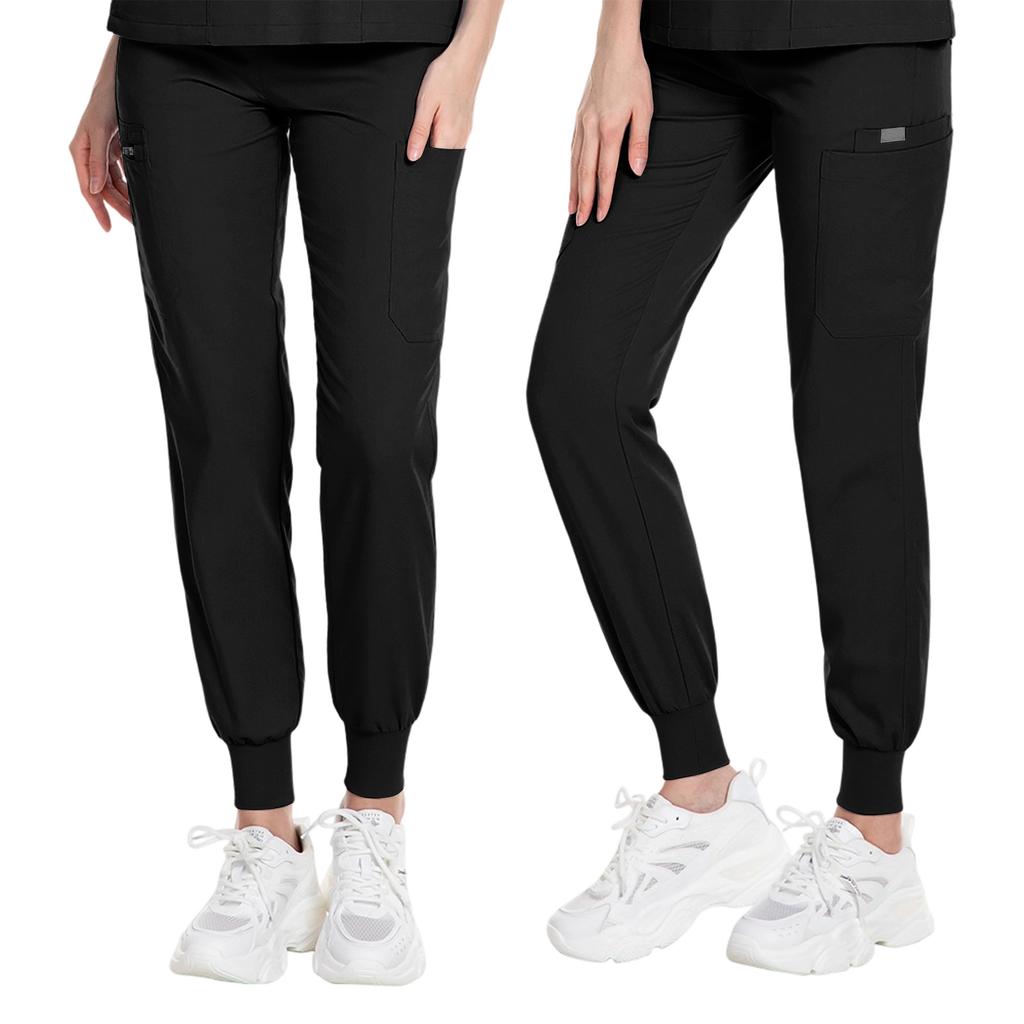 Women's Ribbed Cuffed Pants, Joggers Long Pants for Work