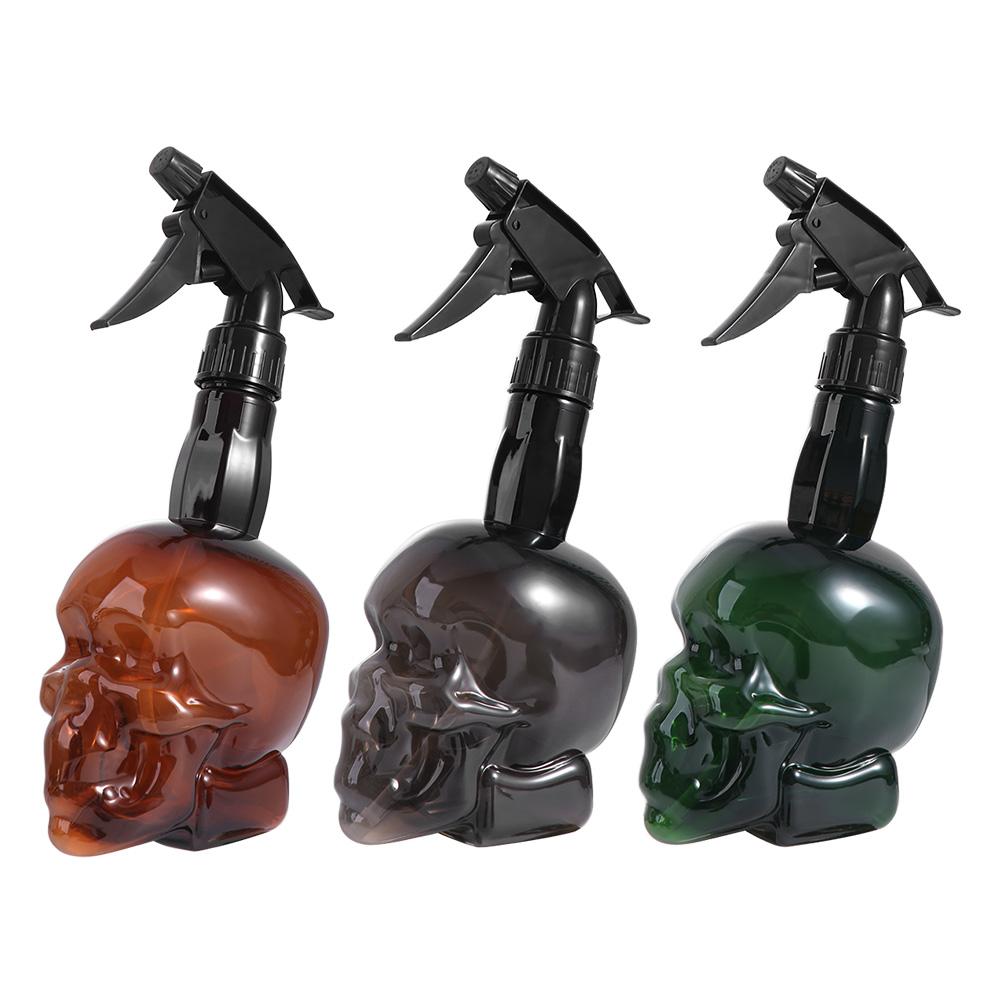 Large Capacity Hairdressing Spray Bottle Skull Head Design Refillable Bottles  Barber