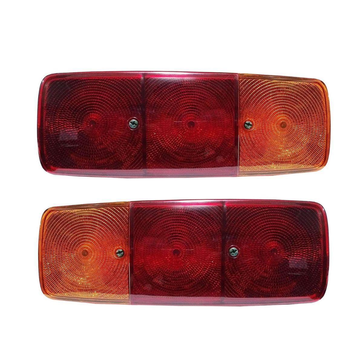 

Rear Combination Light Assembly Tail Lights with Number Plate Lamp and 12v bulbs Suitable for Tractor Stewart Trailer Mchale Bale