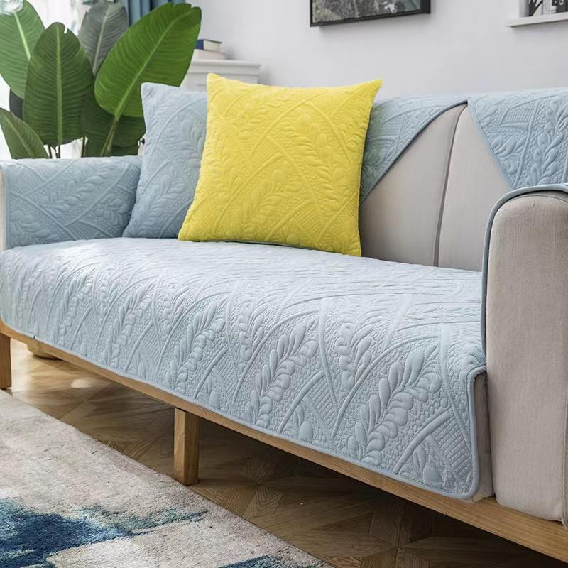 Four Seasons Universal Sofa Cushion Solid Color Modern Combination All-inclusive Universal Sofa Cover Non-slip Nordic Sofa Towel
