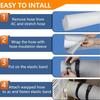 Benasan Portable AC Hose Insulation Sleeve, Polyvinyl Chloride, Light Gray, Fits 5-5.9" Diameter Exhaust Hose, Easy Installation, Protective Cover