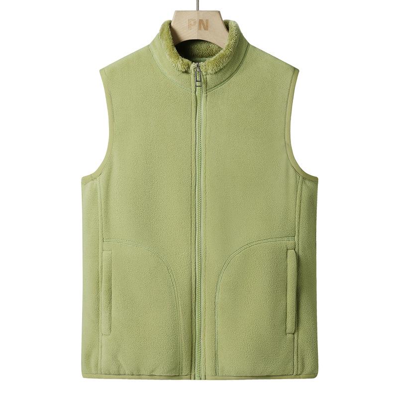 Men s/Women s Lambswool Fleece Warm Sleeveless Autumn/Winter Vest XL